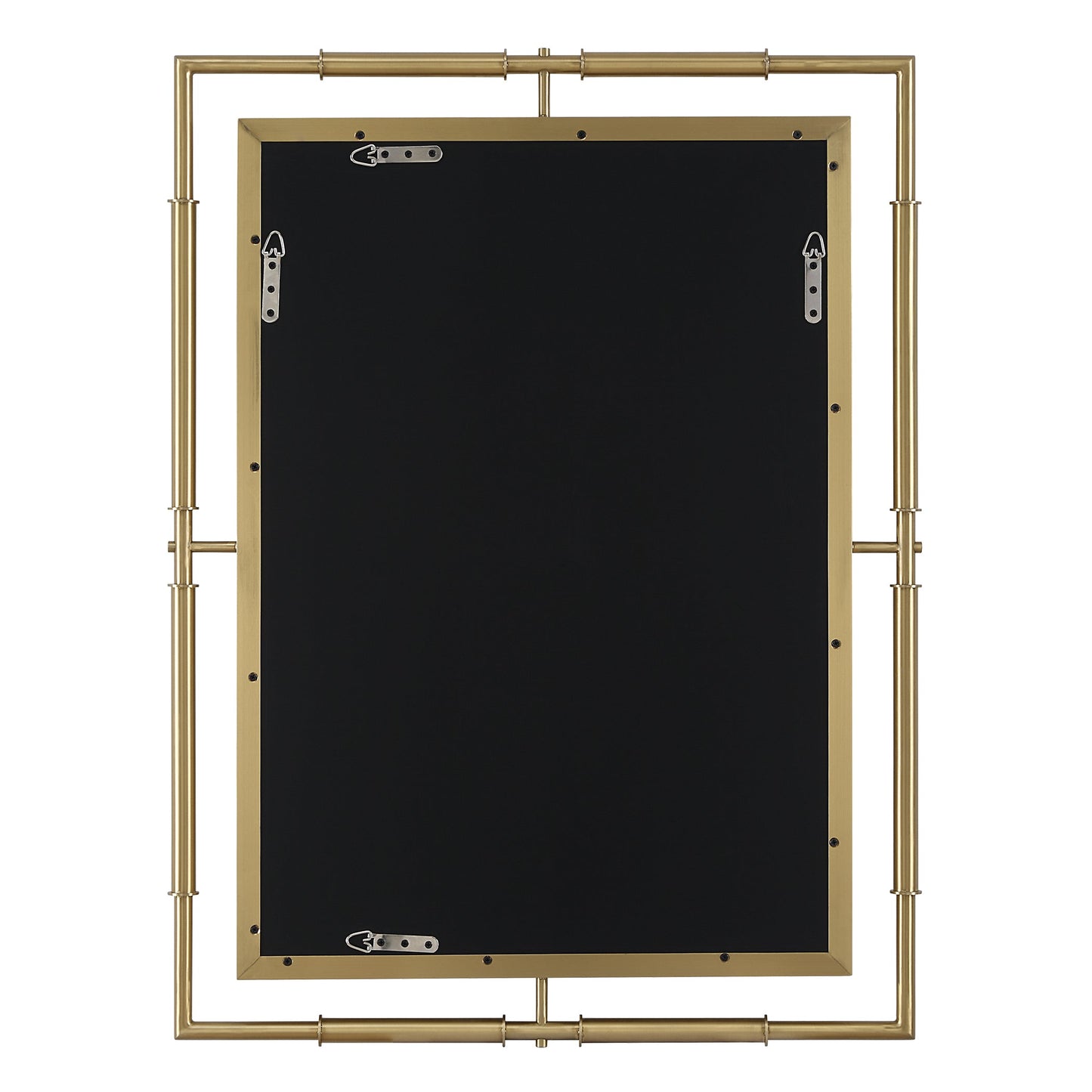 It's All Connected Rectangle Brass Mirror