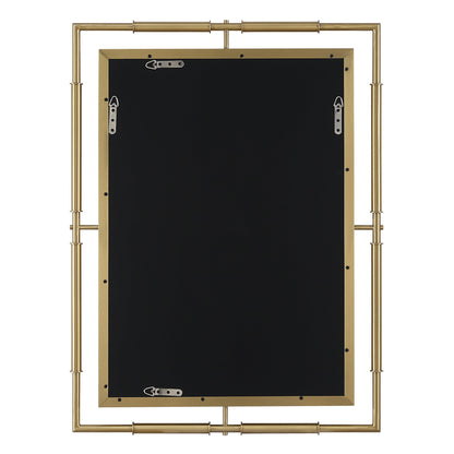 It's All Connected Rectangle Brass Mirror