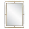 It's All Connected Rectangle Brass Mirror