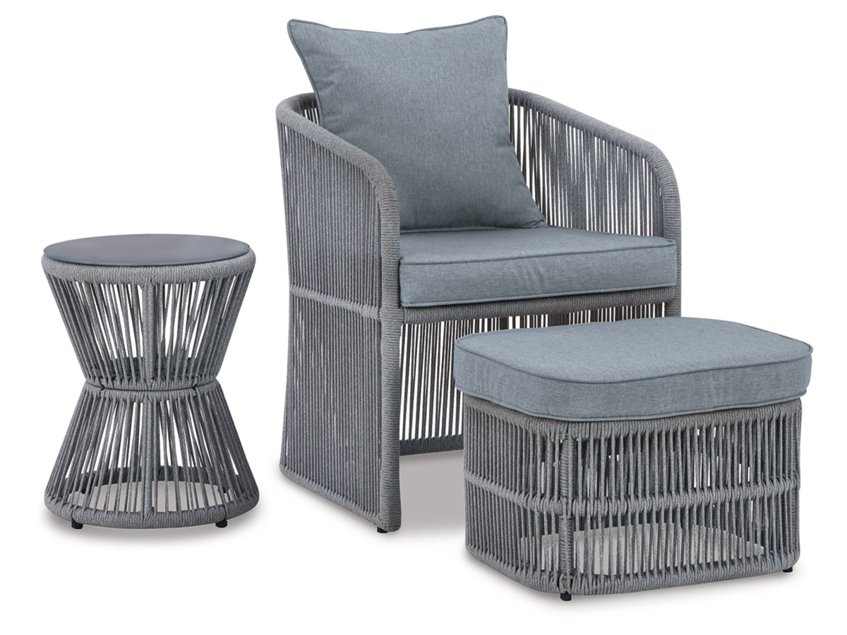 CHAIR/OTTO W/CUSH/TABLE (3/CN)