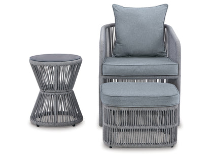 CHAIR/OTTO W/CUSH/TABLE (3/CN)