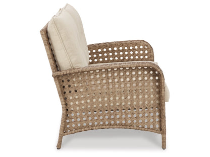 Braylee Outdoor Loveseat with Table (Set of 2)
