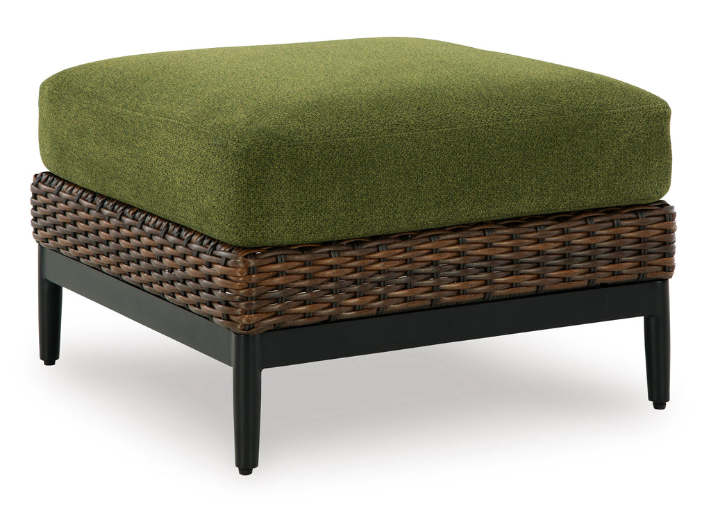 Ashley Homestore | Horizon Hall Outdoor Ottoman with Cushion