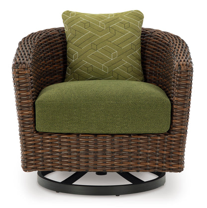 Ashley Homestore | Horizon Hall Outdoor Swivel Lounge Chair with Cushion
