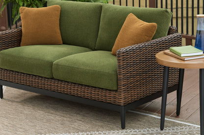 Ashley Homestore | Horizon Hall Outdoor Loveseat with Cushion