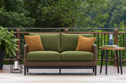 Ashley Homestore | Horizon Hall Outdoor Loveseat with Cushion