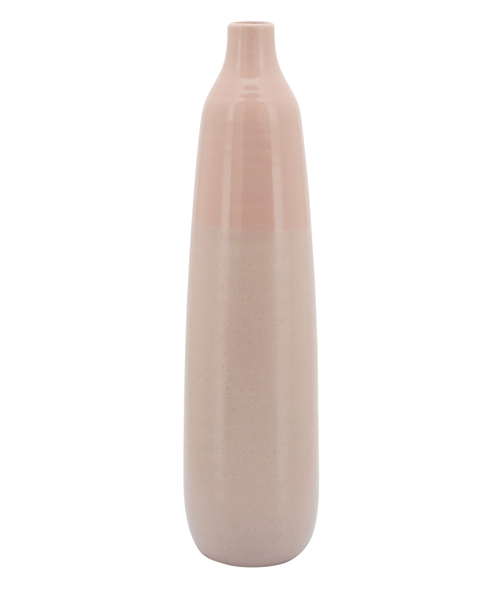 22"H BOTTLE VASE, BLUSH