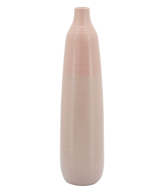 22"H BOTTLE VASE, BLUSH