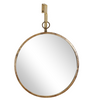 Metal & Glass Wall Mirror, Gold