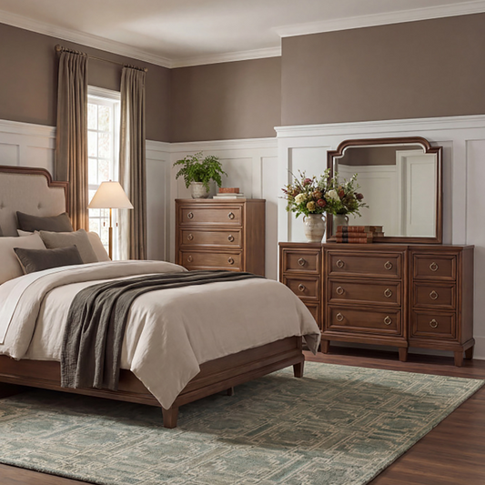 Jorlaina Dresser and Mirror