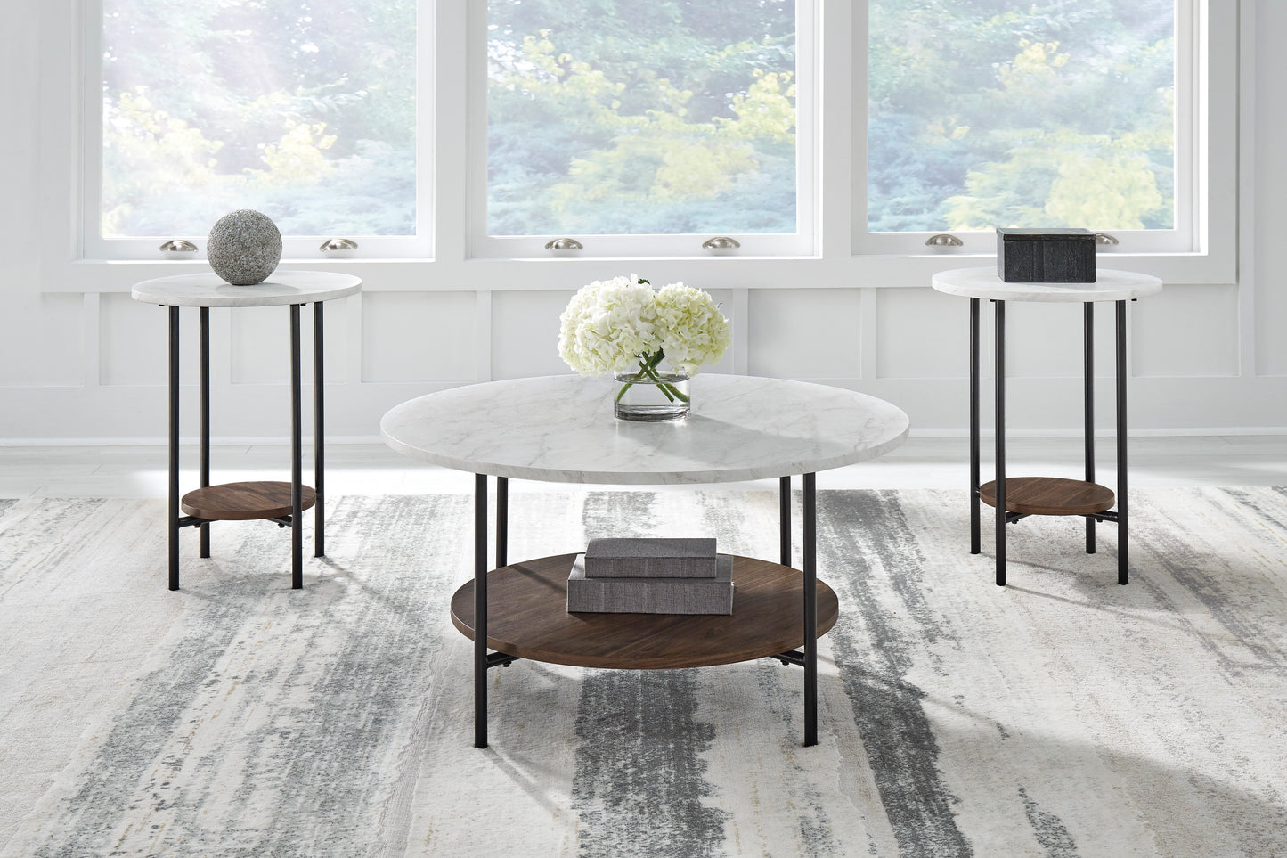Tight-Rope Morren Sofa set with Free Wrenwich Occasional Table Set (3/CN)