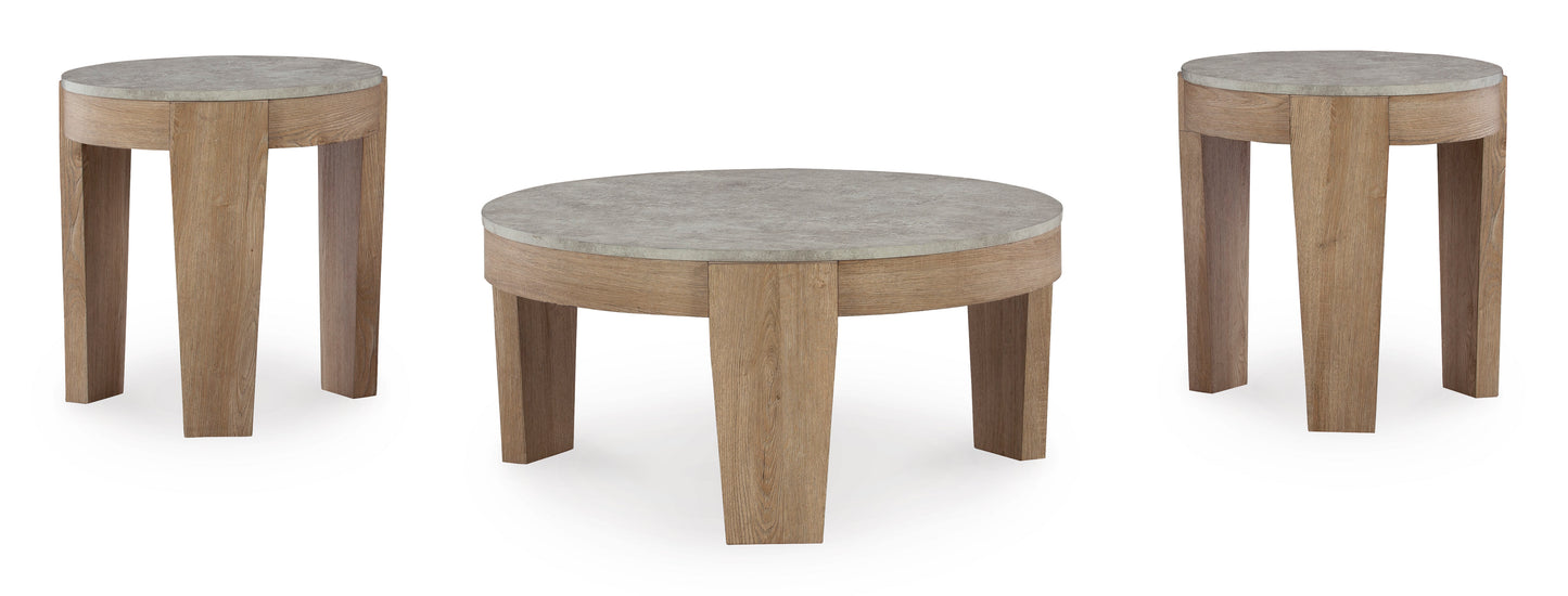 طاولة جايستون (مجموعة من 3)