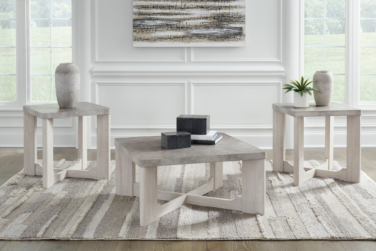 Heartcort Sofa Set with  Garnilly Table (Set of 3) offer