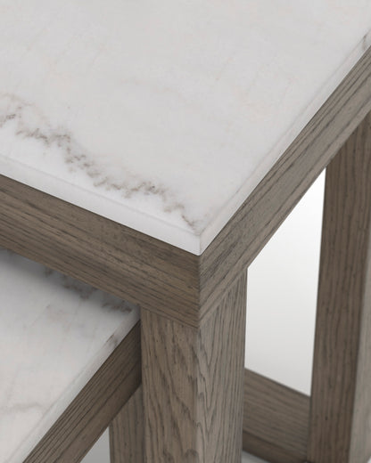 طاولات جانبية متداخلة من لوياسكا (قطعتان)