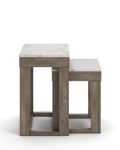 طاولات جانبية متداخلة من لوياسكا (قطعتان)