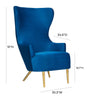 Julia Navy Wingback Chair