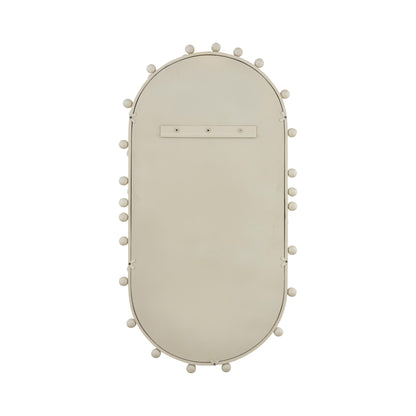 Bubbles Ivory Large Oval Wall Mirror