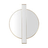 Carri Gold Round Wall Mirror
