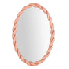Agnes Mauve Oval Mirror