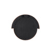 Lally Terracotta Velvet Round Wall Mirror