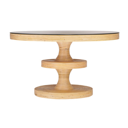 Apollonia Natural Rattan Round Dining Table