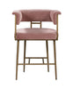 Astrid Blush Velvet Counter Stool