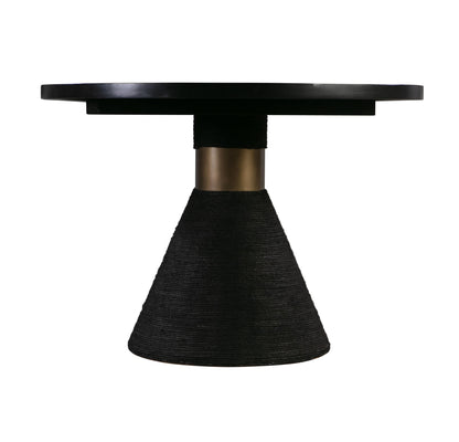 Rishi Black Rope Oval Table