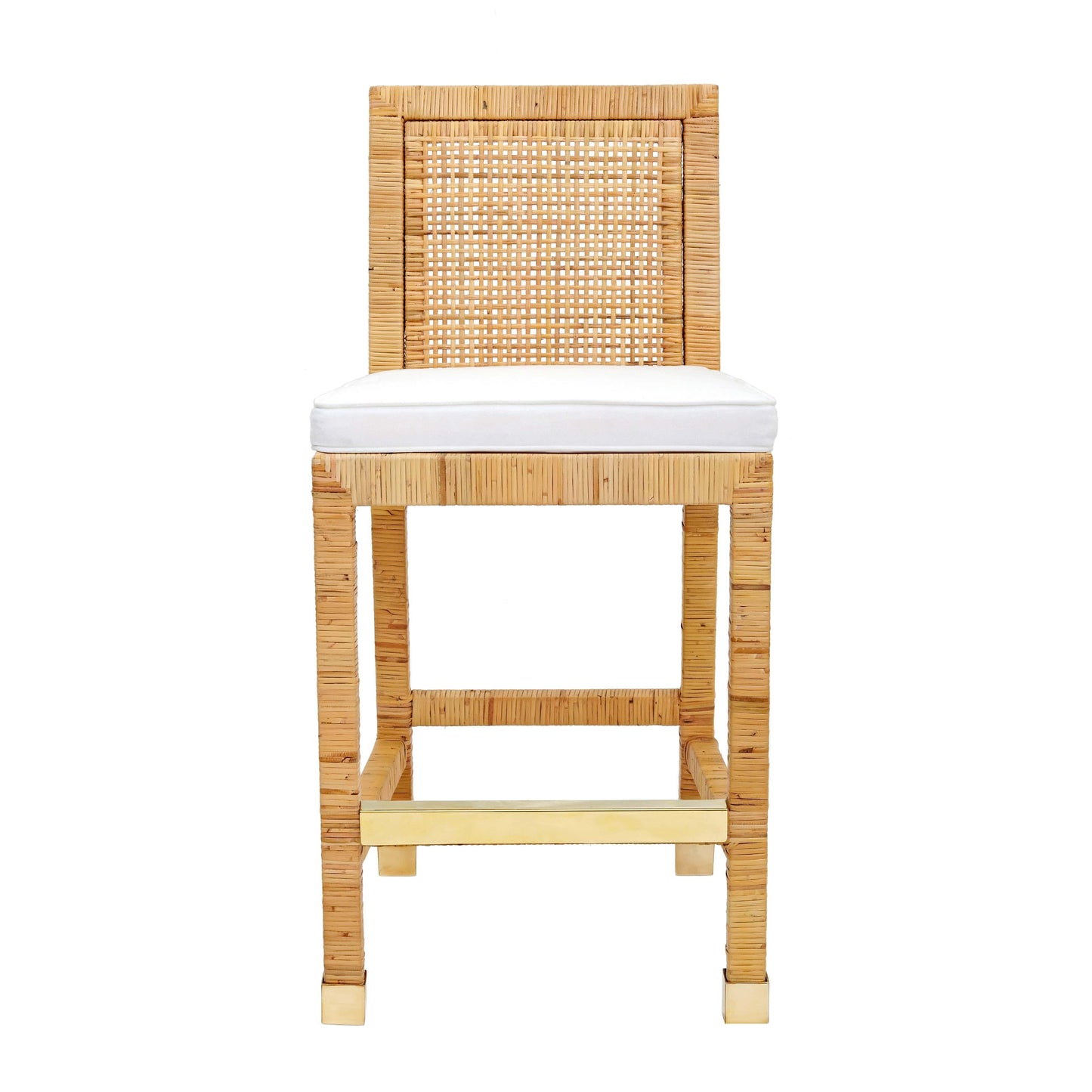 Amara Rattan Performance Fabric Counter Stool