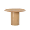Brandy Natural Ash Wood Oval Dining Table