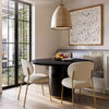 Chelsea Black Oak Round Dining Table