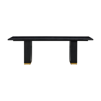 Chelsea Black Oak Rectangular Dining Table