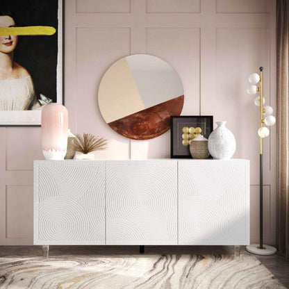 Karma White Lacquer Buffet