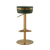 Astro Malachite Green and Gold Adjustable Stool