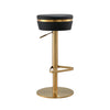 Astro Black and Gold Adjustable Stool