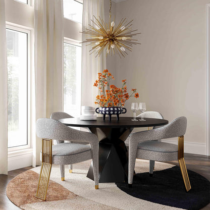 كرسي طعام كوراليس رمادي منقط عالي الأداء