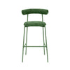 Liliana Forest Green Performance Velvet Bar Stool