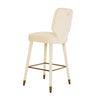 Athena Cream Velvet Bar Stool