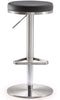 Fano Black Steel Adjustable Barstool