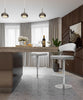 Cosmo White Steel Barstool