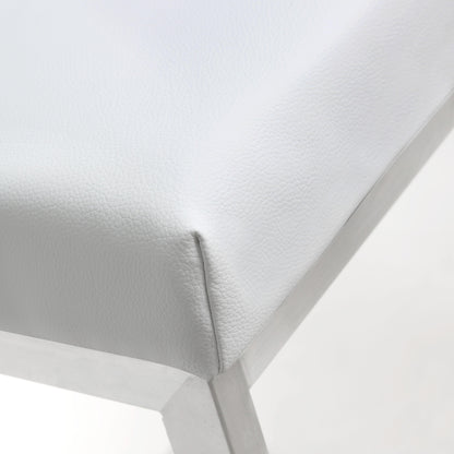 Helsinki White Steel Barstool