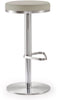 Fano Light Grey Steel Adjustable Barstool