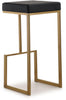 Ferrara Black Gold Steel Barstool