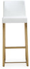 Denmark White Gold Steel Barstool