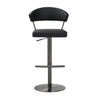 Cosmo Black on Black Steel Barstool