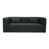 Callie Black Velvet Sofa
