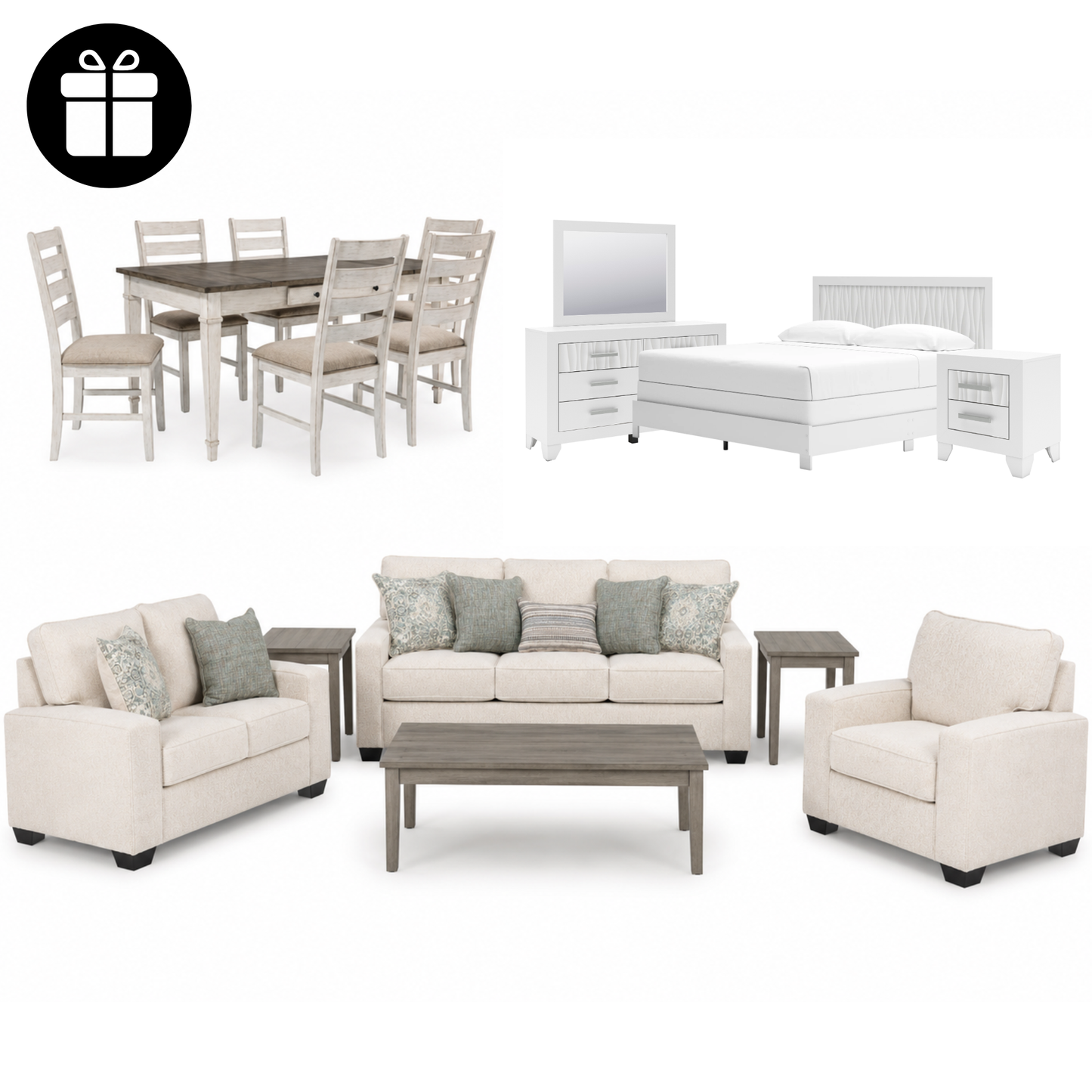 Home in One Collection – Bedroom, Living & Dining Furniture Package2