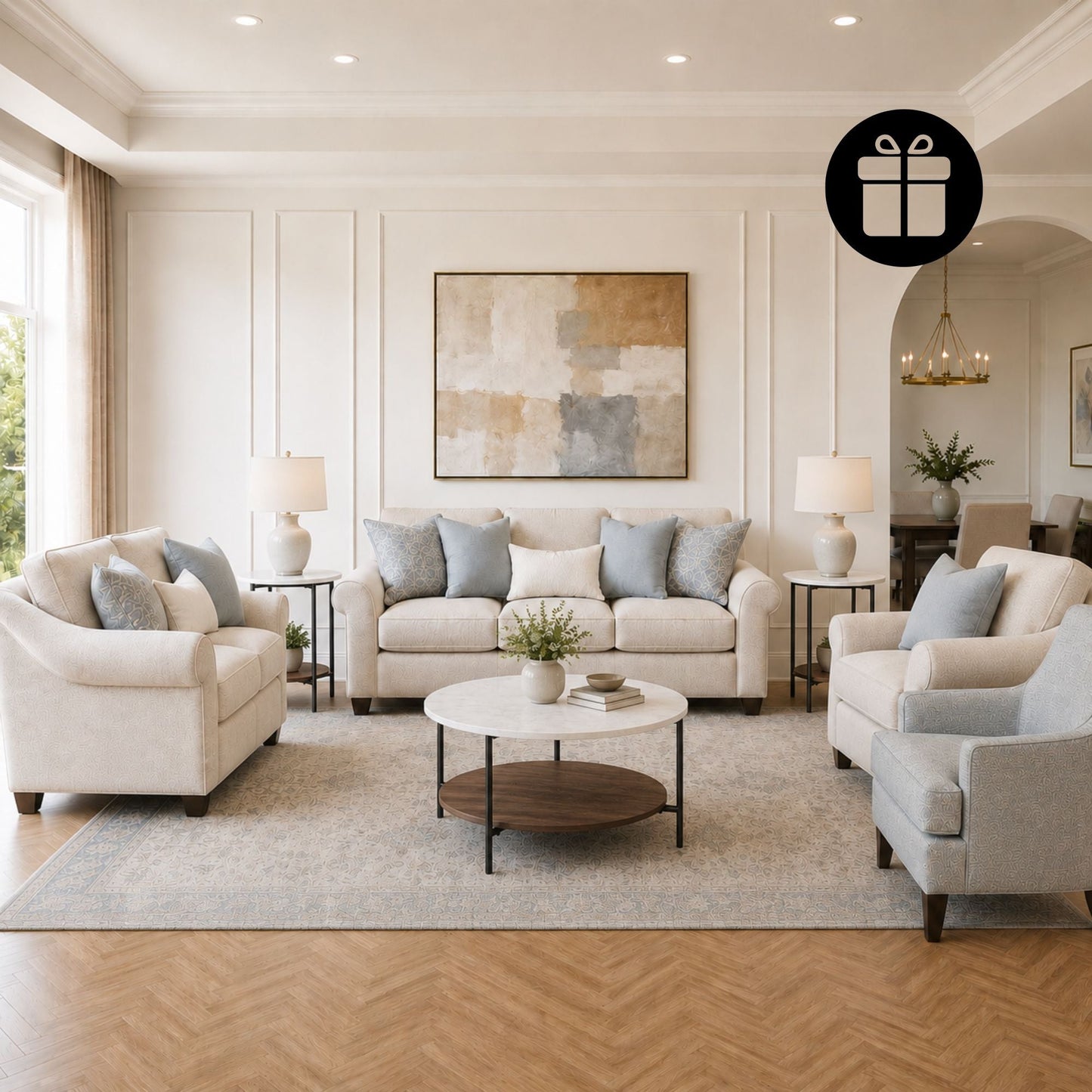 Belread Sofa Set with Free Wrenwich Occasional Table Set (3/CN)