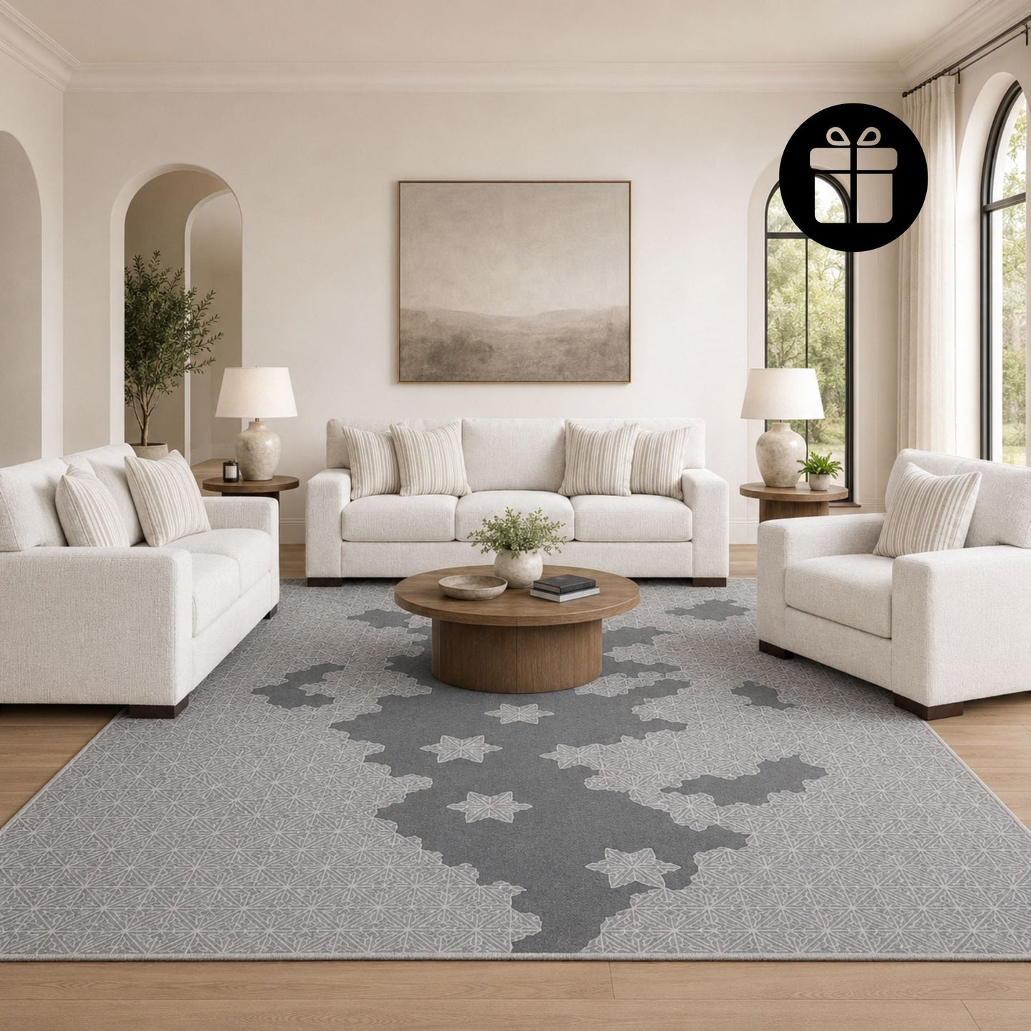 Hartside Sofa Set with Free Lumar Rug