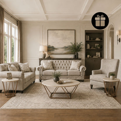 Katahdin Sofa Set with Free Tarica Table (Set of 3)