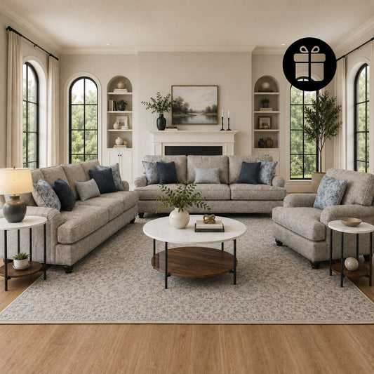 Tight-Rope Morren Sofa set with Free Wrenwich Occasional Table Set (3/CN)